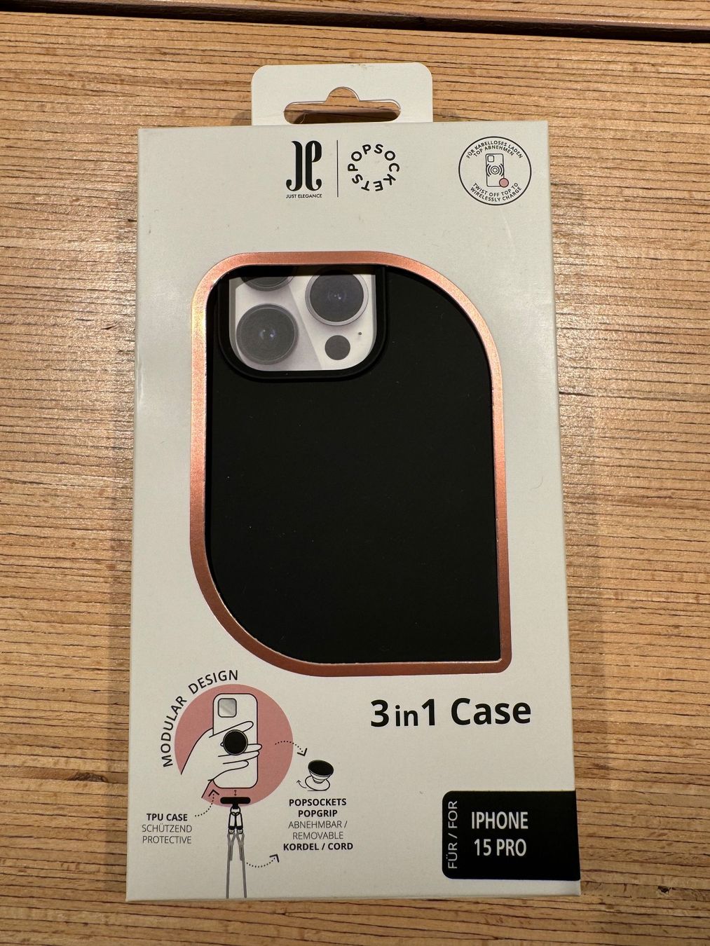 Cover & Protezioni schermo: iPhone 15 Pro Just Elegance Hülle, Handykette und PopSocket – Nuovo e nell'imballaggio originale da Zürich venduto da Schmusnik