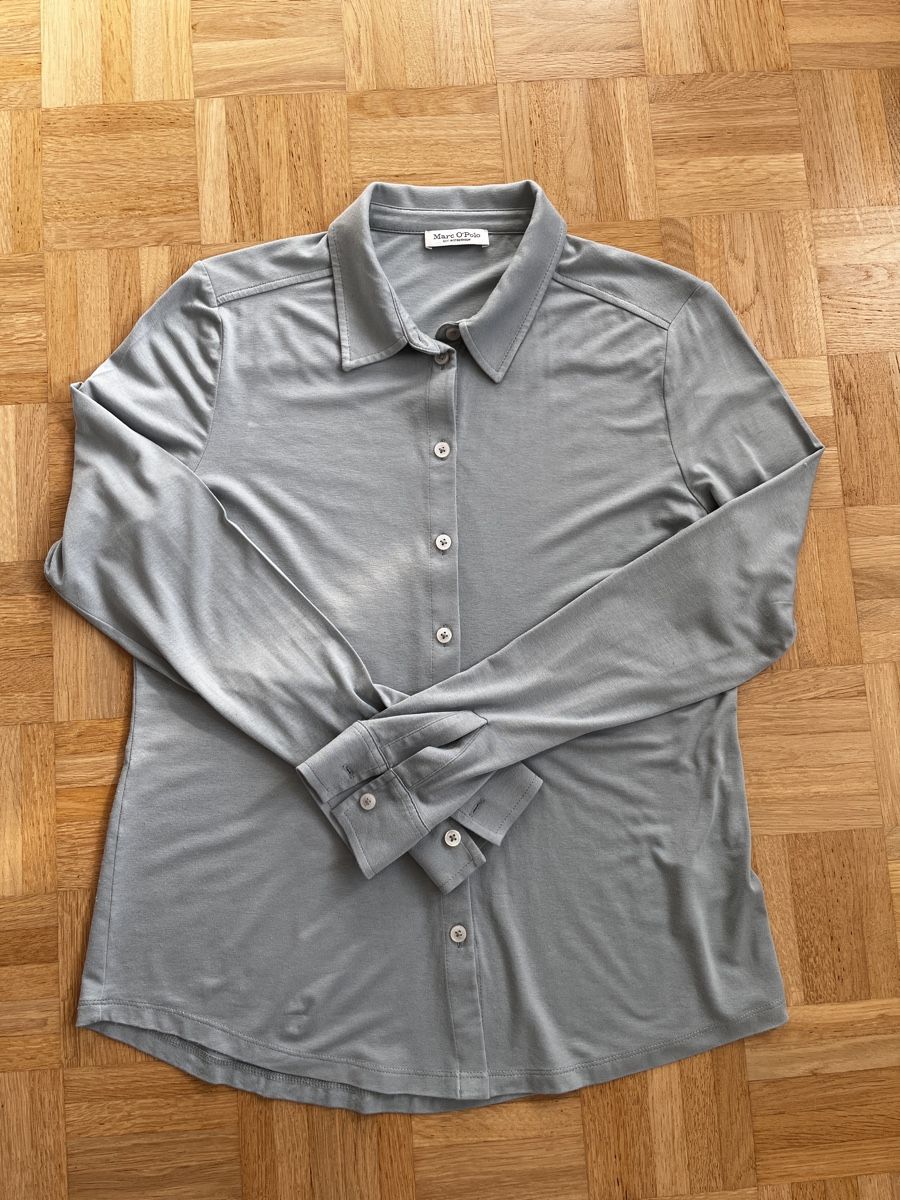Marc O'Polo Camicette: Marc O'Polo Hemd Langarm eisblau Gr. M – Usato da Zürich venduto da Kleanthy 4