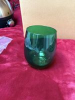 6 Tumbler Gläser smaragdgrün bauchig