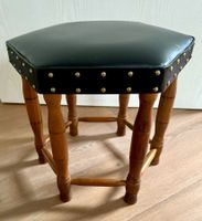 Vintage Hocker 60er 70er Jahre mit Nieten