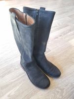 Lederstiefel CLARKS dunkelblau/anthrazit Gr. 37 (UK 4)