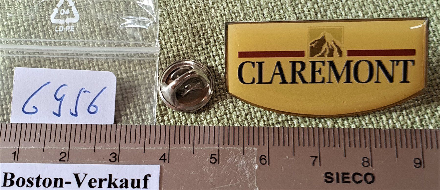 Plaketten & Abzeichen: G956 - Pin USA Claremont – Gebraucht aus Reinach BL von Boston-Verkauf 1