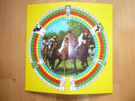 1 x Spielplan Pferde Wettrenn und Lege Spiel (beidseitig )