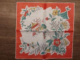 Taschentuch Motiv Blumen neu