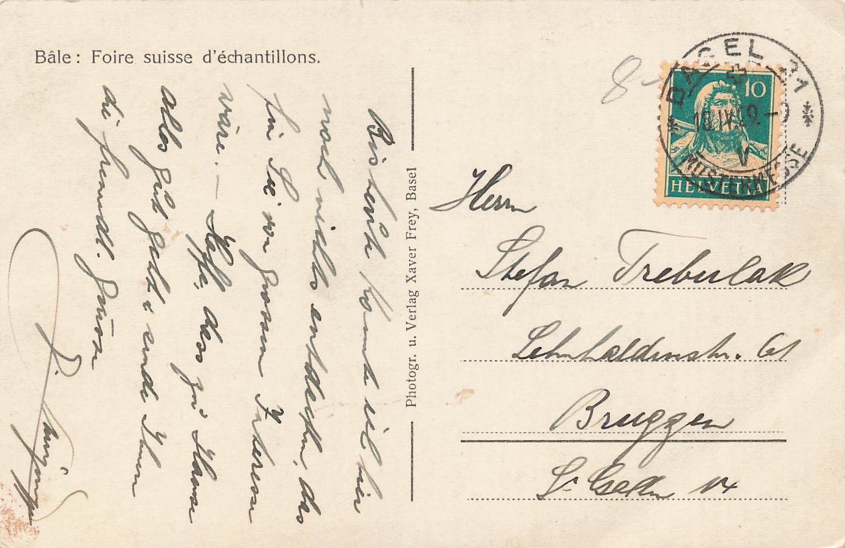Cartoline postali: Basel BS Tram Straßenbahn Bahnhof – Usato da Biasca venduto da Blenio71 1
