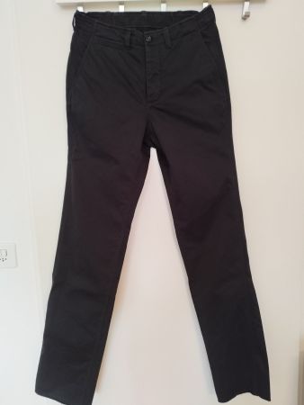 Spier & MacKay Chinohose Schwarz Slim ungesäumt ungekürzt