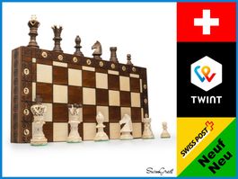 Schachspiel XXL aus Holz - Handgefertigtes Schachbrett