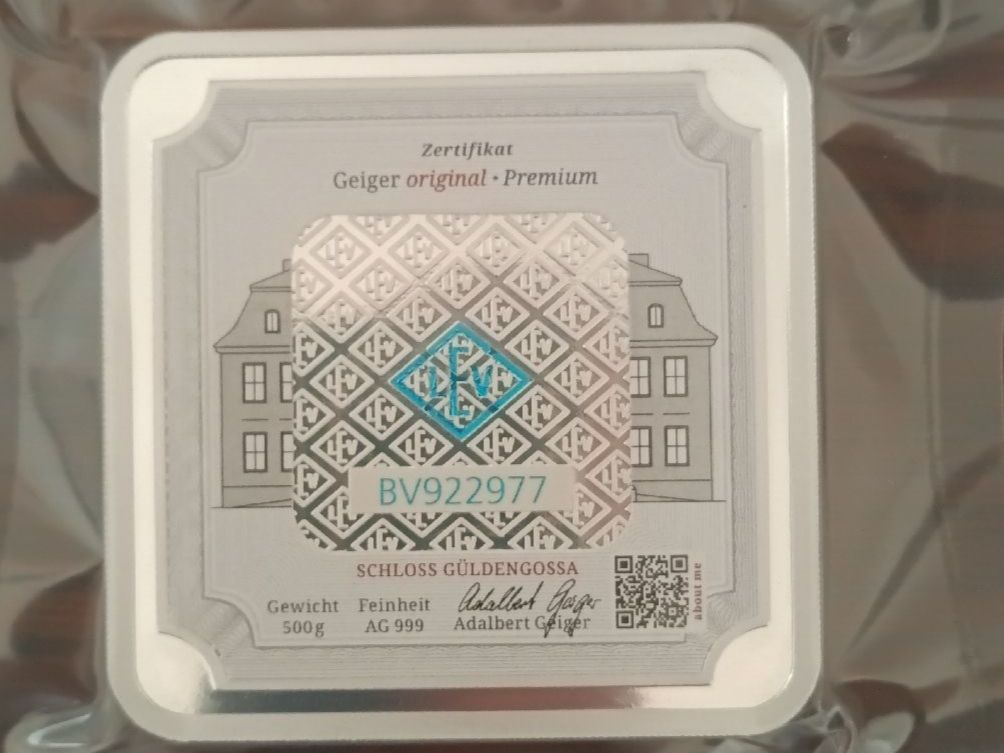 Edelmetalle: Silberbarren 500 gramm 999.9 – Neu und originalverpackt aus Neuhausen am Rheinfall von GoldboX-8 1