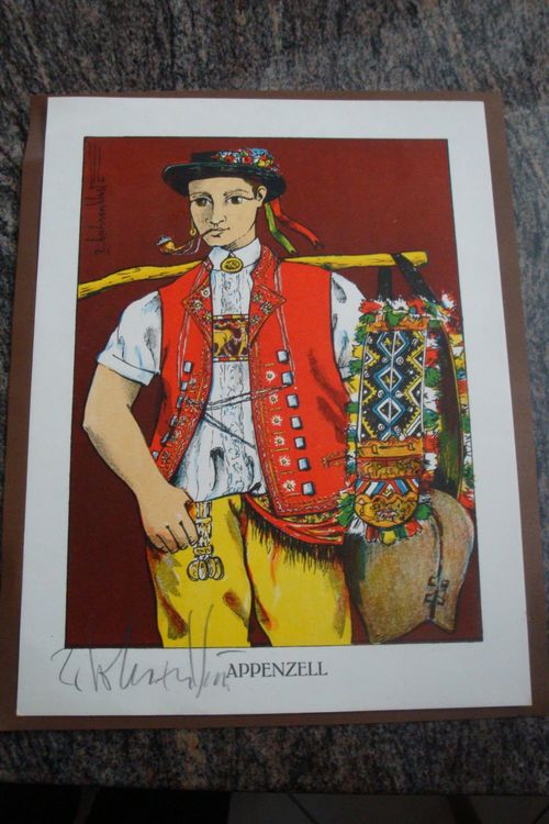 APPENZELLER Kunstdruck Signiert-- und mit Unterschrift | Kaufen auf Ricardo