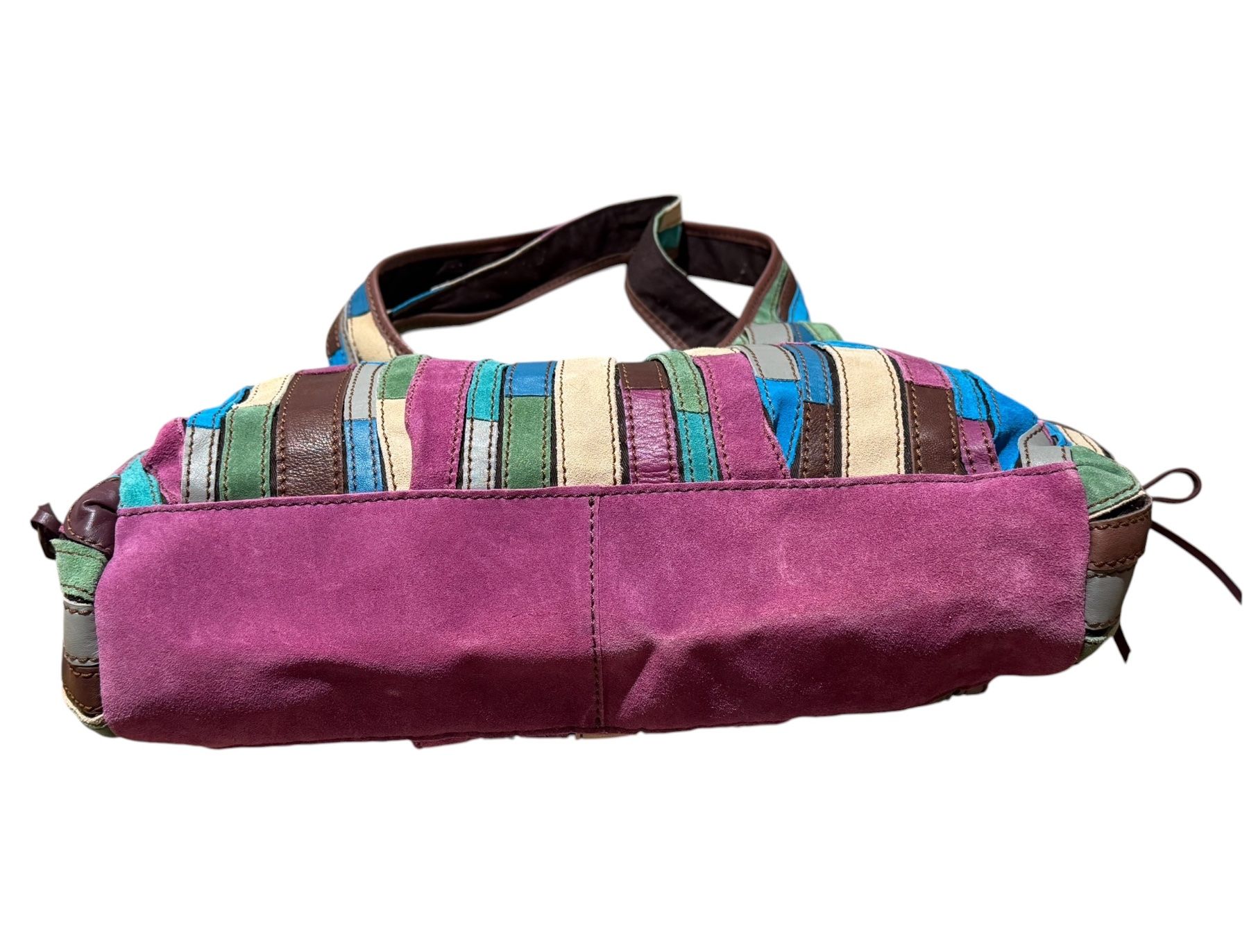 Taschen für Damen: LUCKY BRAND TASCHE ECHT LEDER PATCHWORK MEGA – Gebraucht aus LUZERN von modeundlifestyle 3