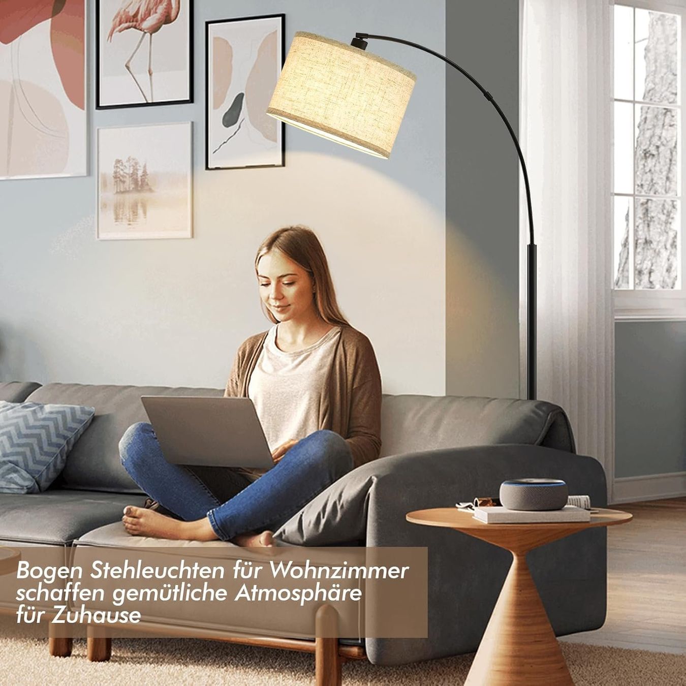 Lampade: Stehlampe Bogenlampe 161 cm 3 Farbtemperaturen LED – Nuovo e nell'imballaggio originale da Zürich venduto da jasminleut 1