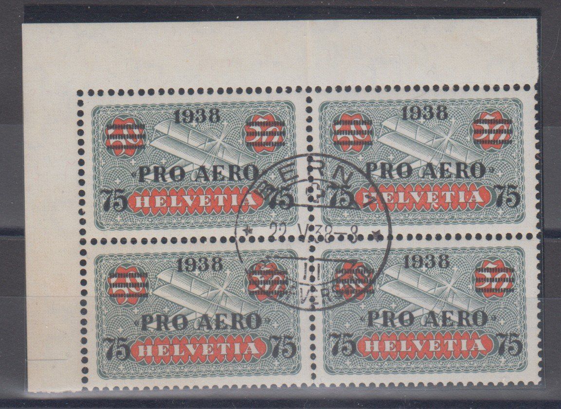 Alle Briefmarken: Poste aérienne n°26 bloc de 4 oblitéré – Gebraucht aus Boécourt von Denteles66