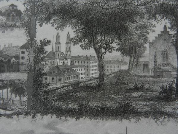 Incisioni: Zürich Souvenirblatt von Ringger – Usato da Risch venduto da Rischli15 4