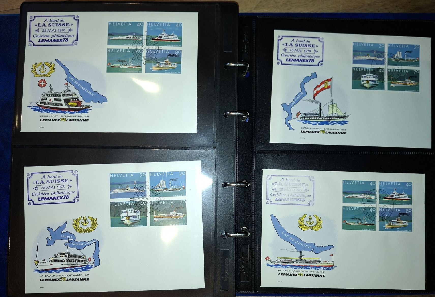 Tous les timbres: Lemanex 1978 Schiffsamlung / Briefe div – D'occasion à Balgach par SIMEON27 5
