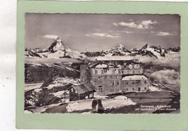 Gornergrat Kulm Hotel mit Matterhorn u. Dent-Blanche 1949