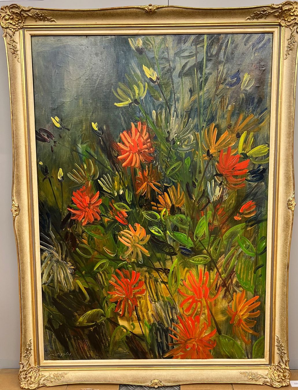Dipinti: EGGLER JOSEPH WILHELM WALD Blumenbild Ölfarbe – Usato da Thayngen venduto da mic_jv5x