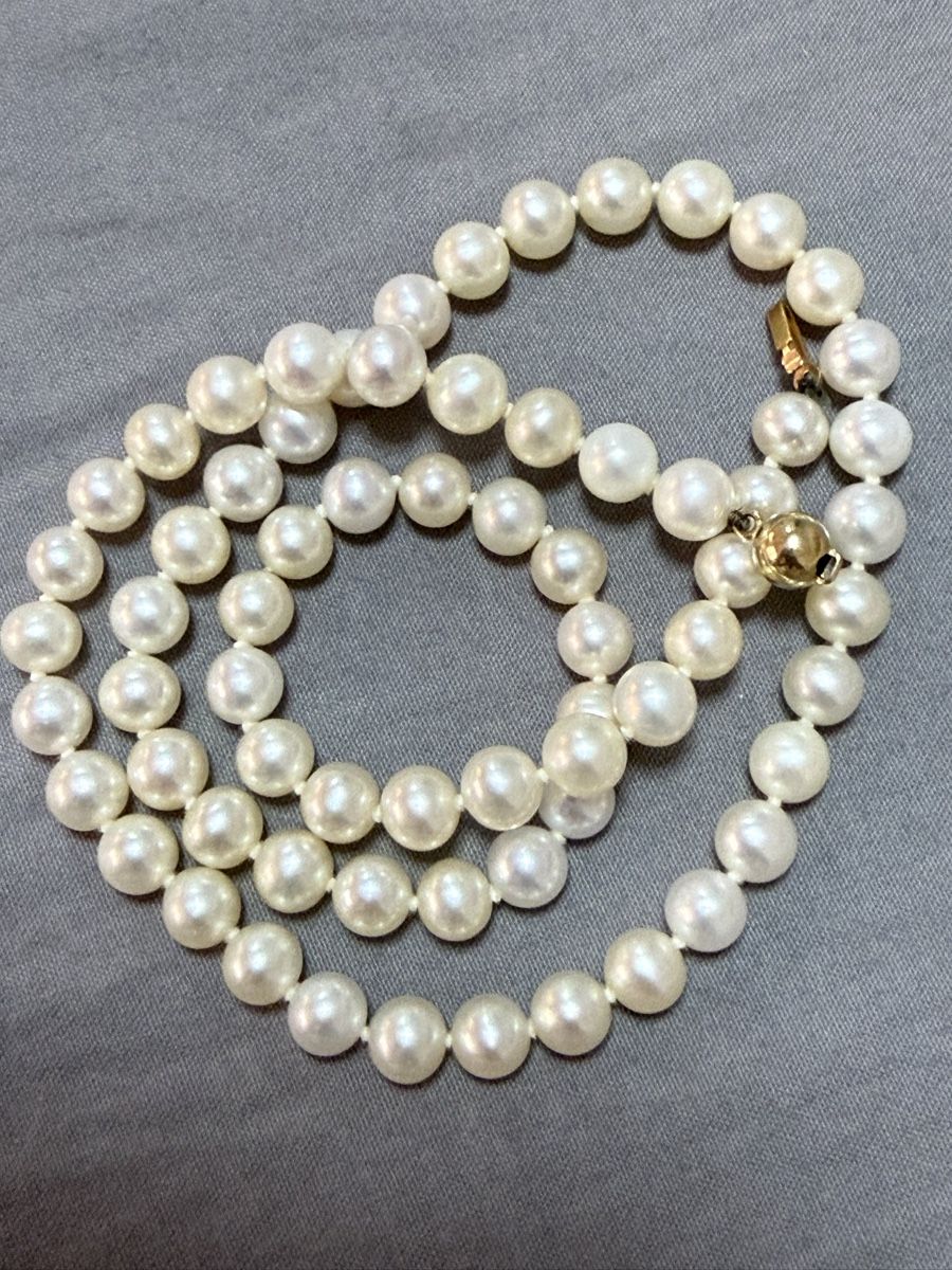 Perle (finte): Kette 14k mit echt Akoya Perlen – Usato da Oberhof venduto da RealStone 4