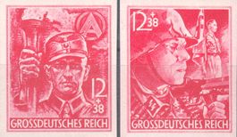 Deutsches Reich 909-910U, Militärorganisationen ungezähnt **