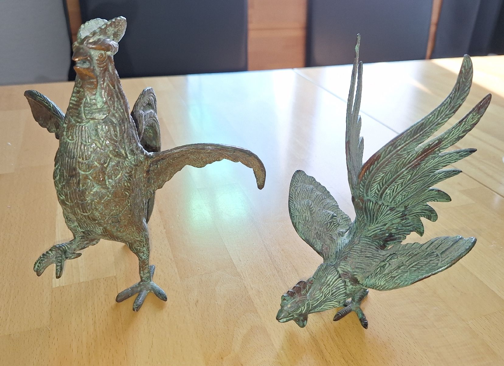 Statuette: 2 Hähne massiv – Usato da Vilters venduto da Fleiflomi