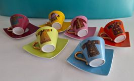 6 Espressotassen mit Unterteller, Top Zustand, Vintage!