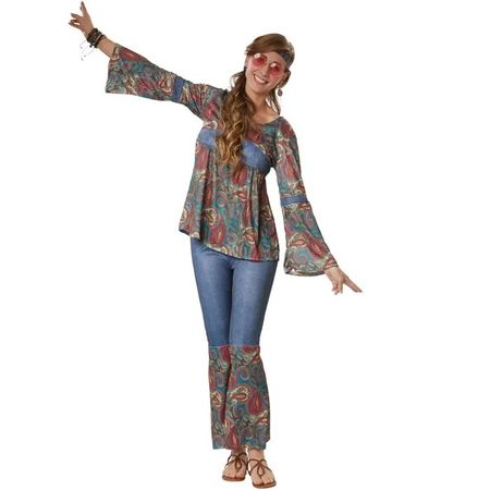 70er Hippie Retro Boho ★ Fasnacht Mottopartys Halloween ABBA