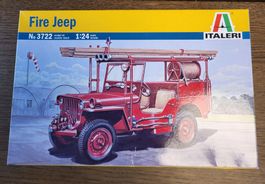 Italeri Fire Jeep Modellbausatz Nr. 3722 1:24 neu