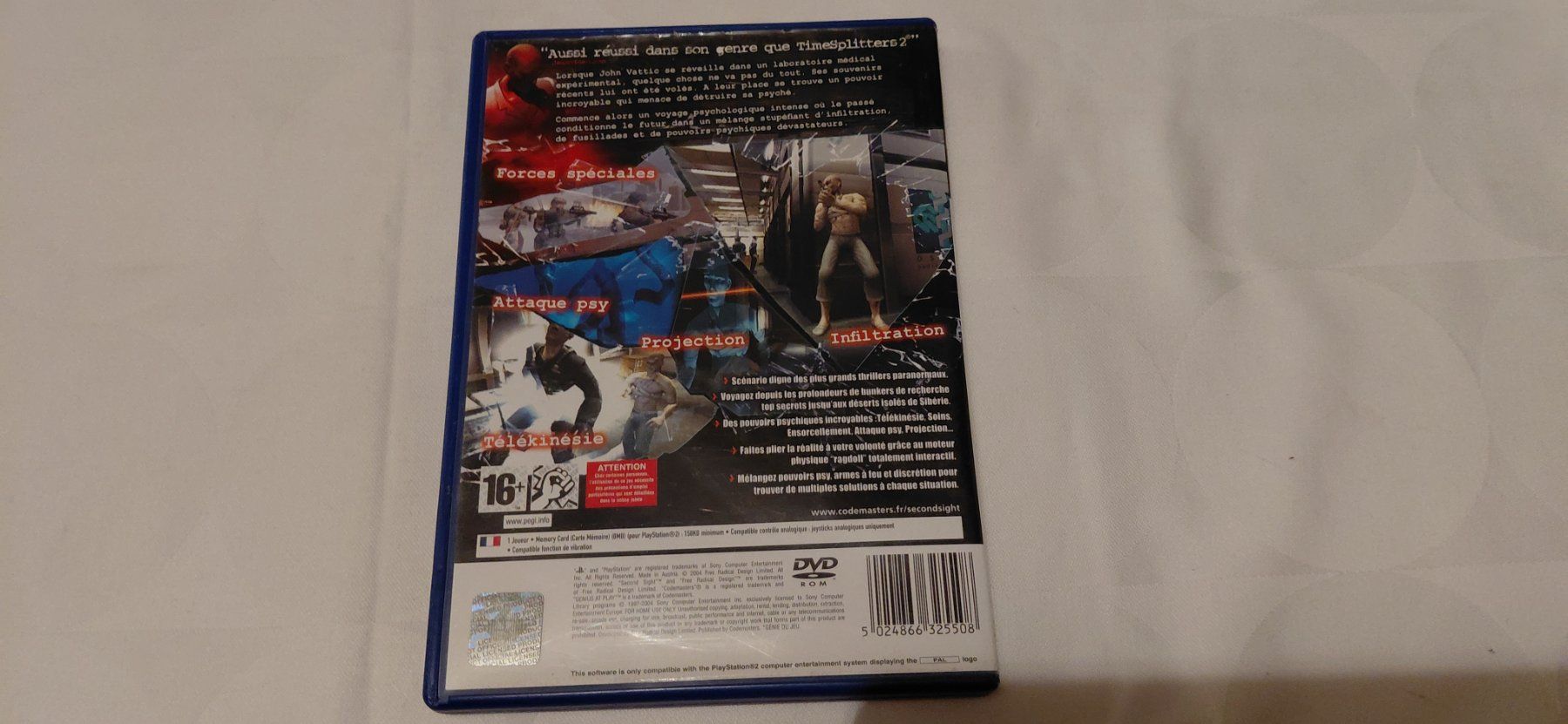 Spiele: Second Sight  Version Francaise PS2 – Gebraucht aus Gretzenbach von Uli1980 2