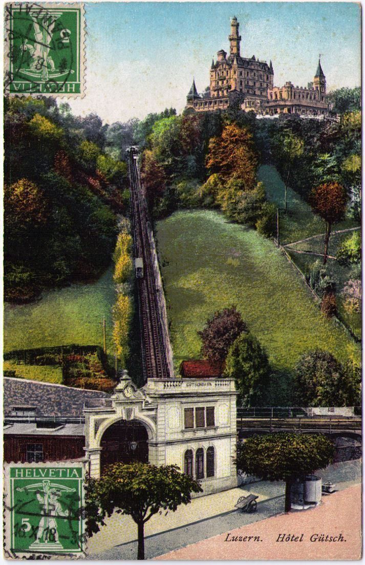 Cartes postales: Luzern - Gütschbahn & Hotel – D'occasion à Binningen par Mountainrider