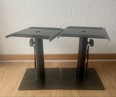 Stabile Lautsprecherständer, höhenverstellbar, Schwarz