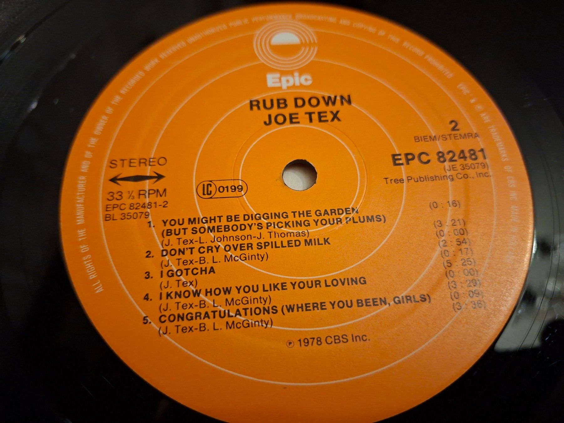 Dischi in vinile: Joe Tex - Rub Down (1978) – Usato da Bernex venduto da Wannabehasbeen01 4