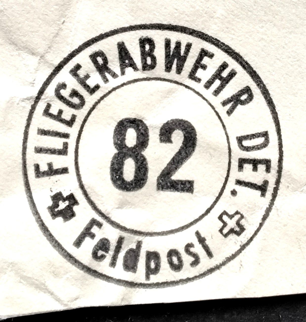 Tutti i francobolli: FP-Ausschnitt 2.WK, FLAB Det 82, FLAB – Usato da Niederuzwil venduto da LichtPhil