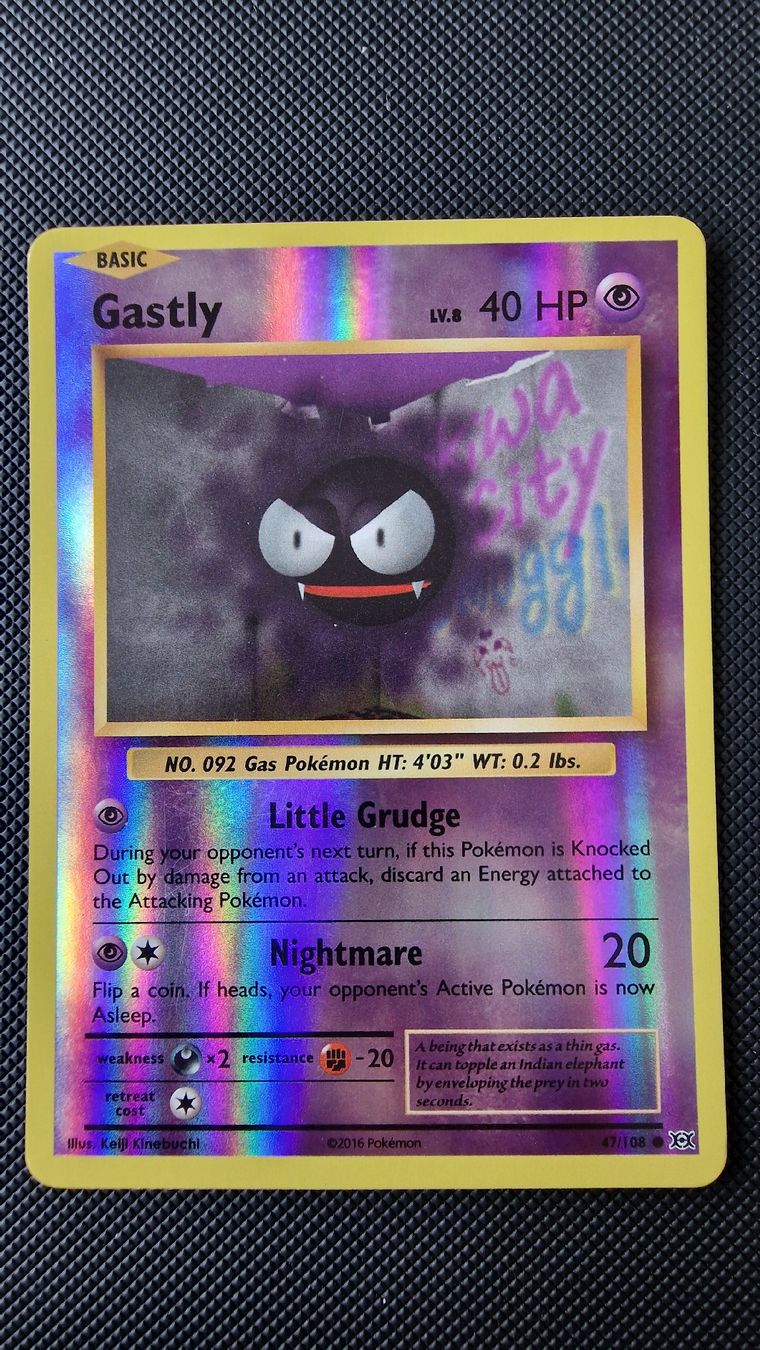 Pokémon Carte collezionabili: Gastly [Reverse Holo] #47 – Pokémon Evolutions – Usato da Veytaux venduto da PocketMonster