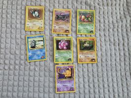 Pokémon Karten Lot Sammlung Gym Heroes 7 stk.