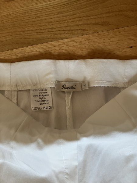 Pantaloni: Simclan, weisse Hose, Grösse 40 – Usato da Märwil venduto da Yvonne034 1