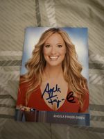 Autogrammkarte Angela Finger-Erben mit Unterschrift