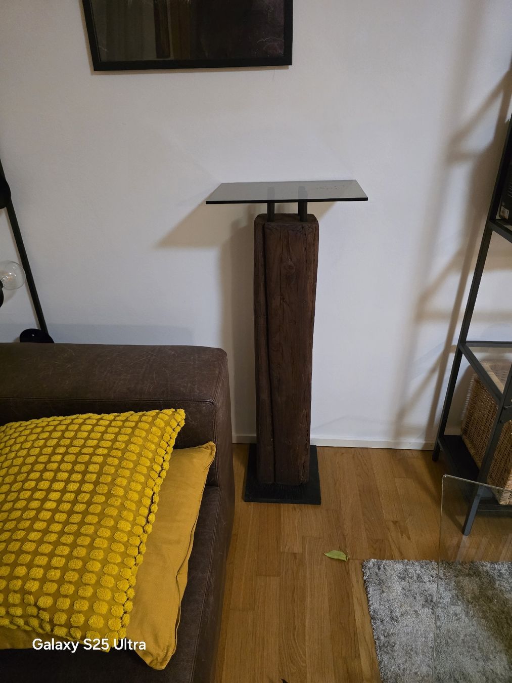 Altro per la casa: Holzbalken Säule mit Glasplatte Blumenständer  – Nuovo (secondo la descrizione) da Mellingen venduto da 81pat 2