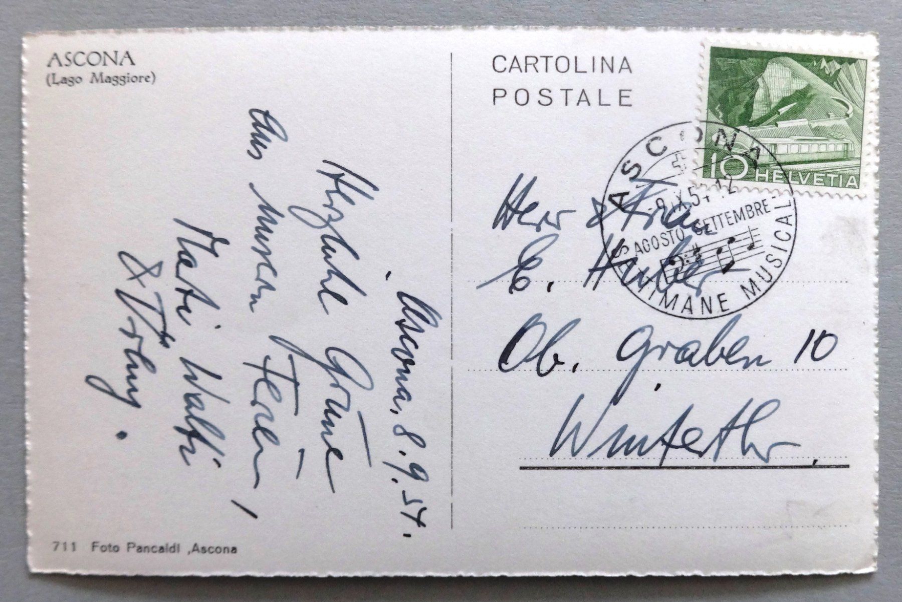 Cartes postales: Ascona (Lago Maggiore) – D'occasion à Fétigny par Billy2miny 1