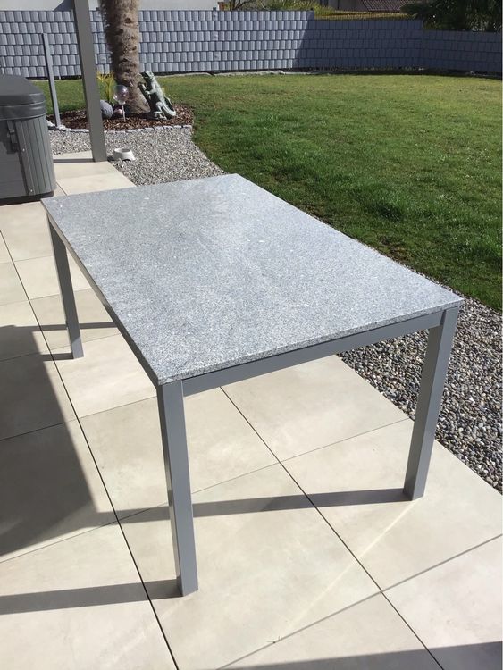Gartentisch mit Granitplatte Kaufen auf Ricardo