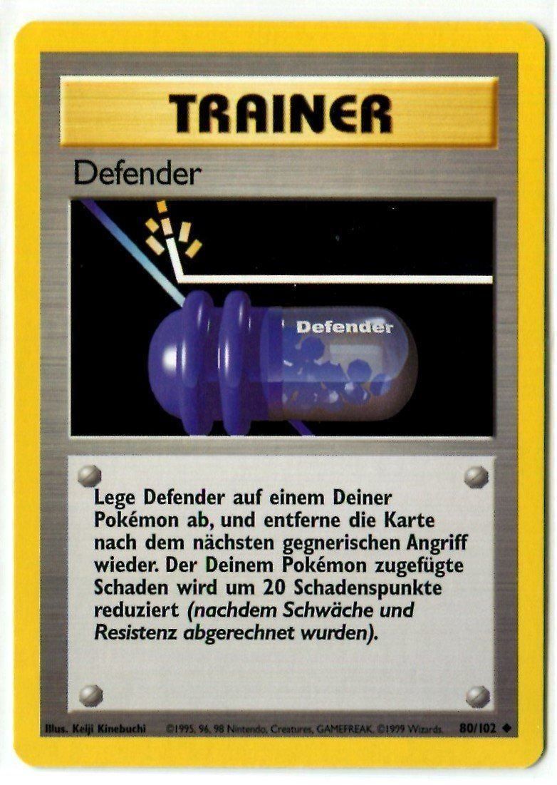 Pokémon Carte collezionabili: Defender Basis Set 80/102 Deutsch – Nuovo (secondo la descrizione) da Dornach venduto da Deco89