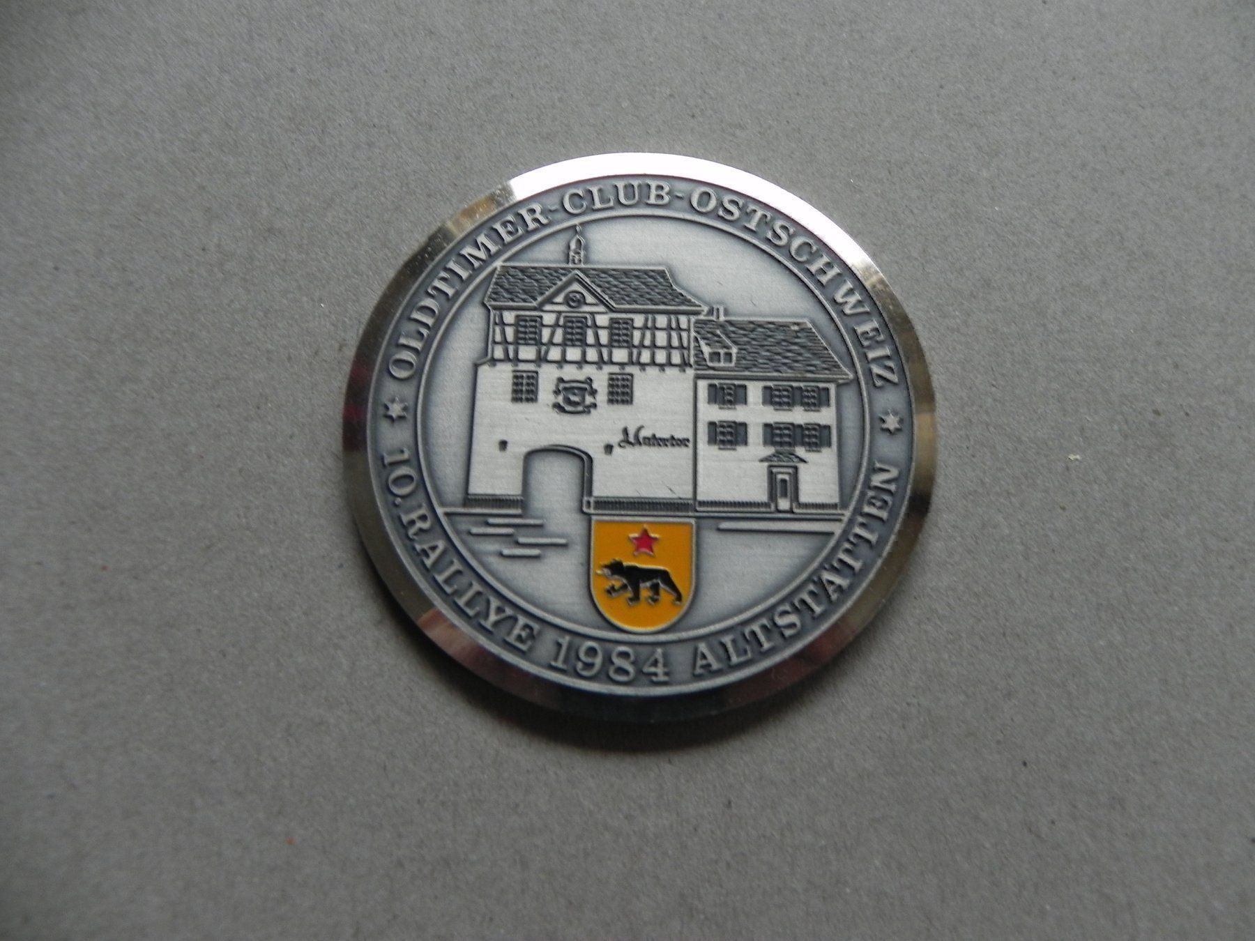 Medaillen: Medaille Auto Rallye Altstätten SG 1984 – Gebraucht aus Siebnen von krimsie