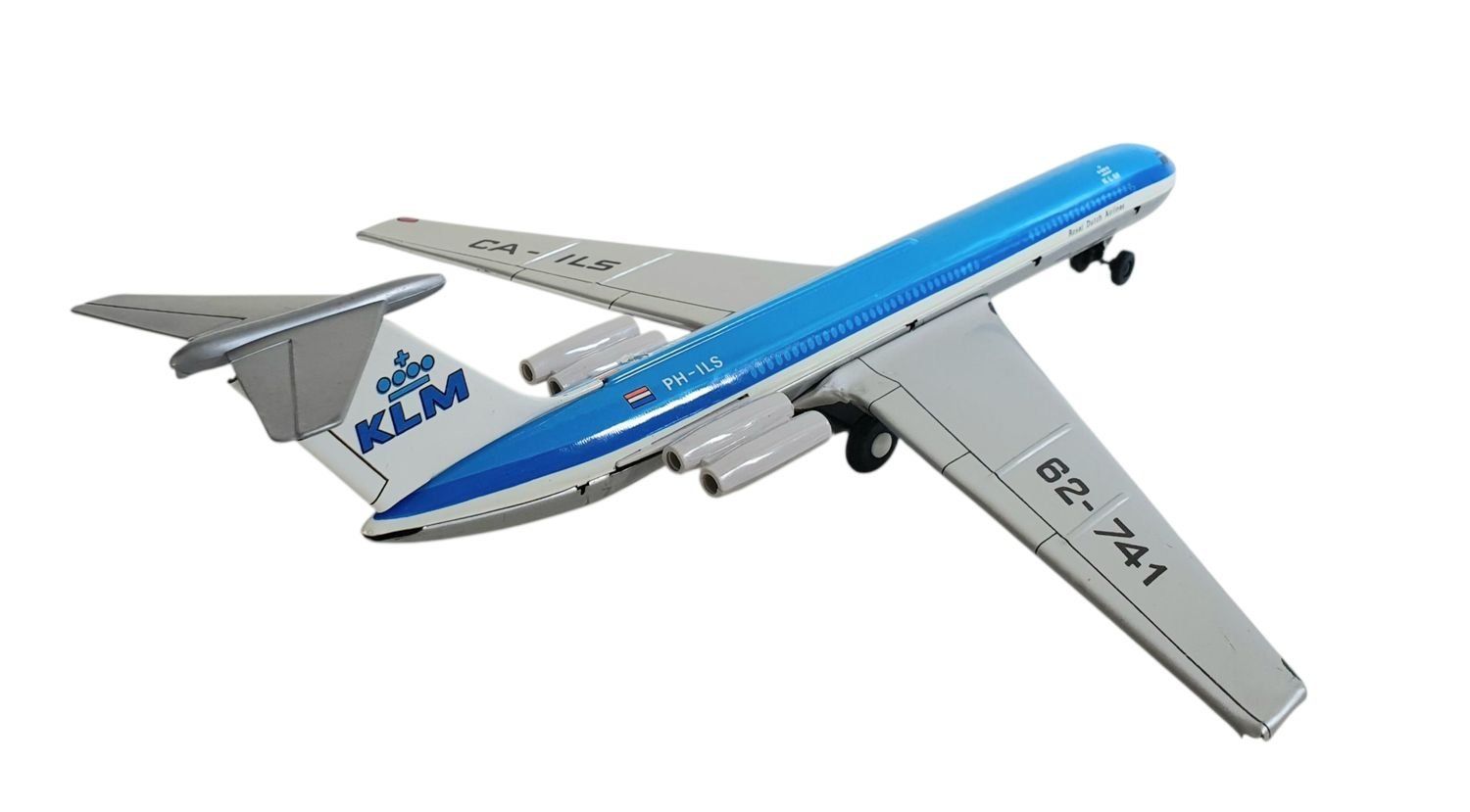 Giocattoli: KLM Blechflugzeug mit Friktionsantrieb OVP – Usato da Flawil venduto da JaguarXJSHE 3