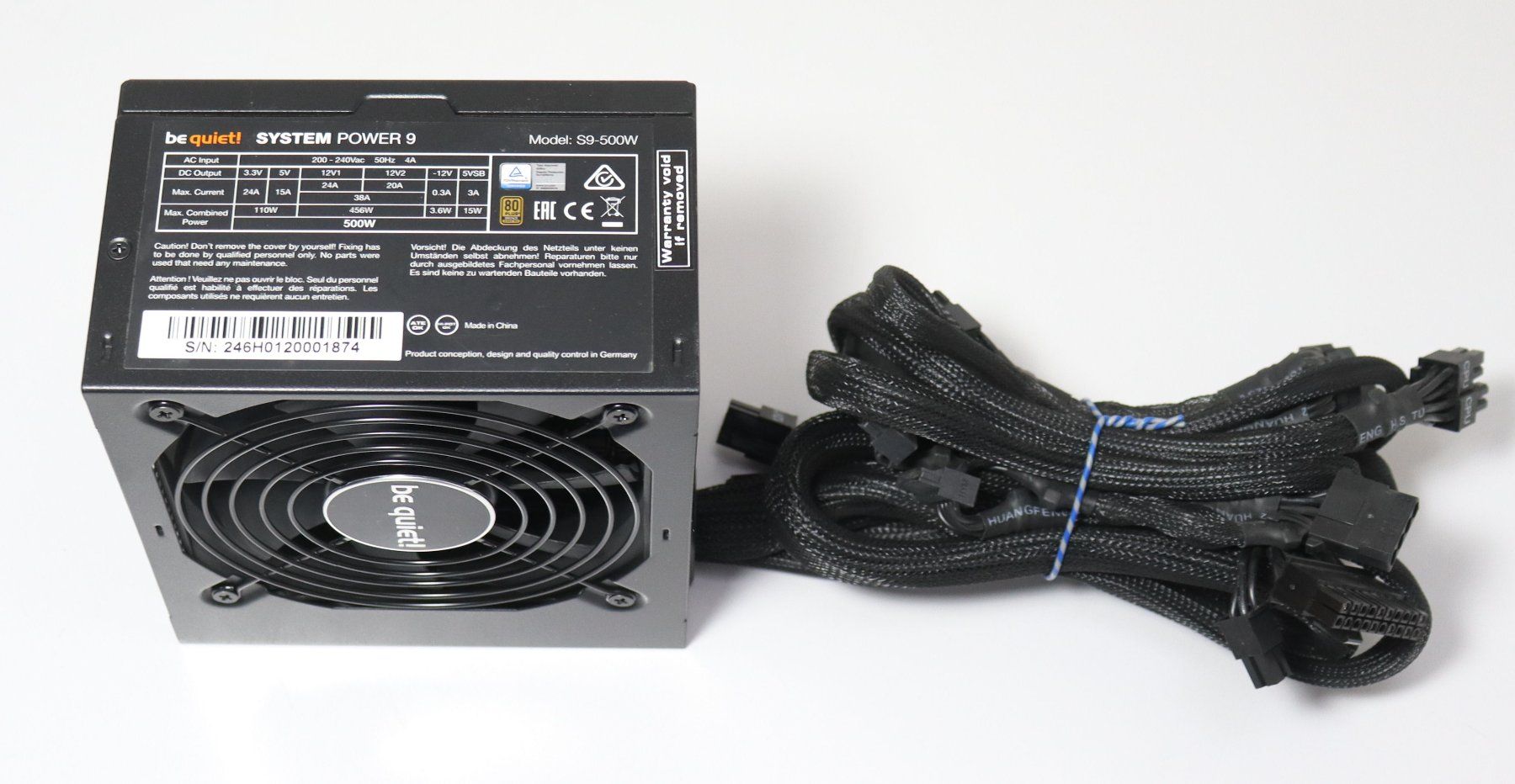 beQuiet! Custodie: BeQuiet System Power 9 500W ATX PC Netzteil 80Plus Bronze – Usato da Frick venduto da Techcat_GmbH 2