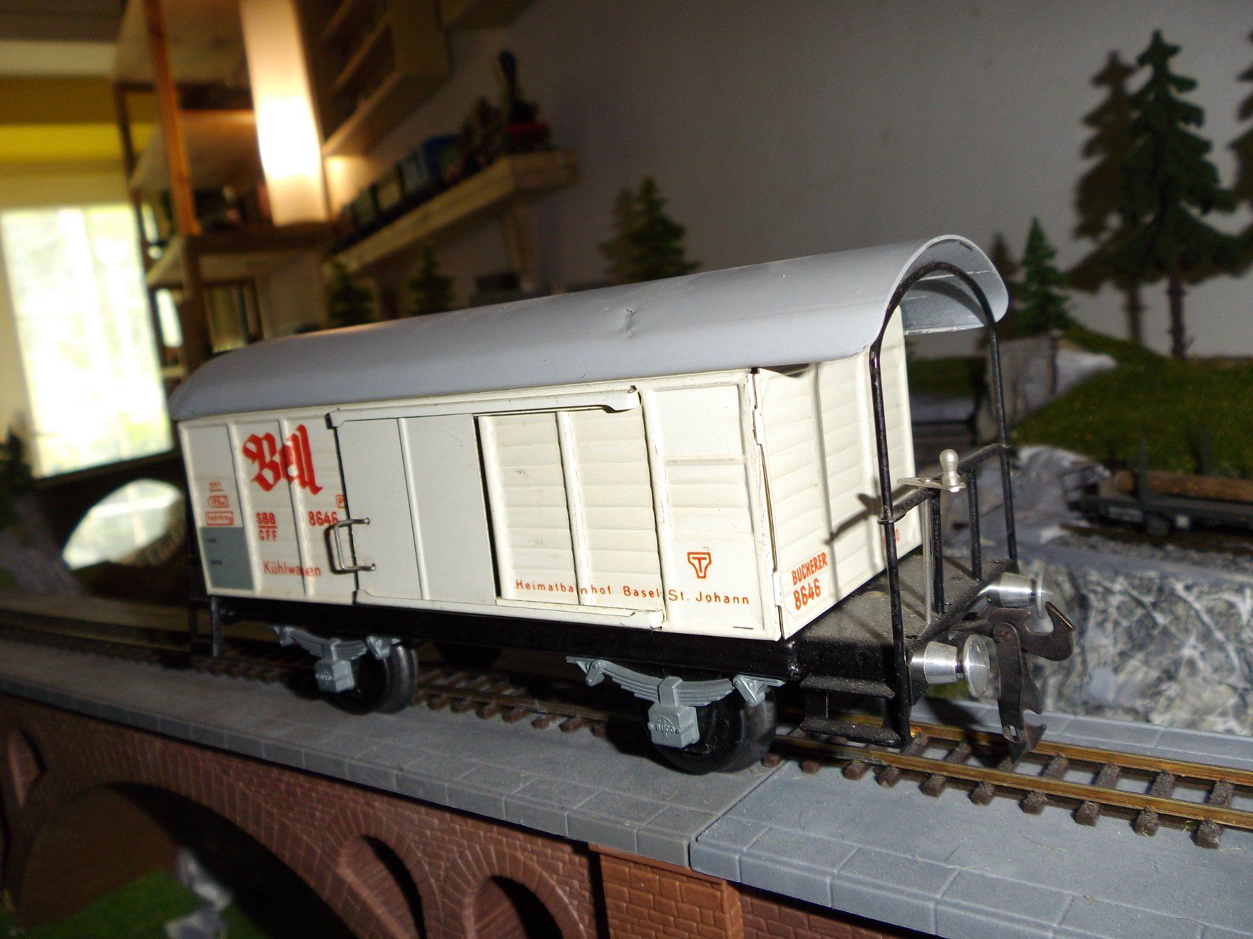 Buco Modellini di ferrovie: Buco Spur 0   SBB  Kühlwagen Bell – Usato da Schaffhausen venduto da Oetfel 2
