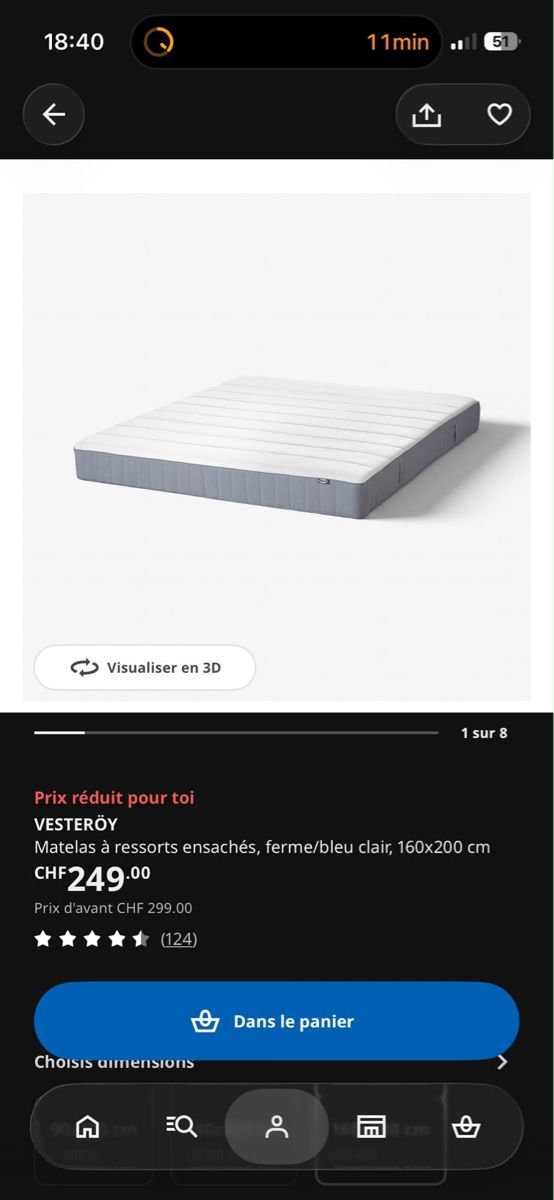 Betten: Lit complet 160x200 – Neu (gemäss Beschreibung) aus Bouveret von Fefe_97 5