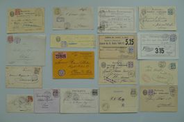 1881-1906, ZIFFERMUSTER auf BRIEFEN: 17 tolle Frankaturen !