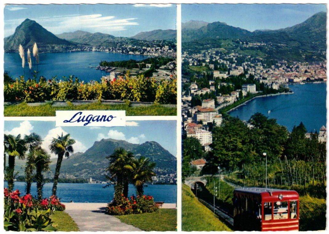 Ansichtskarten: Lugano - 3 Bild AK – Gebraucht aus Binningen von Mountainrider