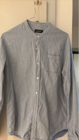 Chemise Balibaris col Mao bleu clair taille M