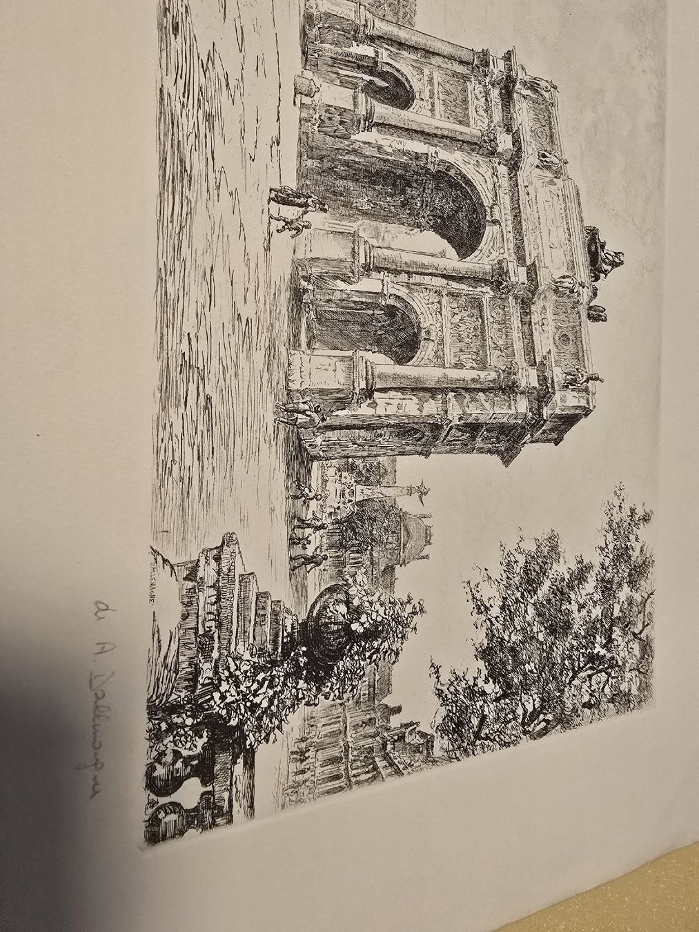 Incisioni: Antiker Stich "Arc de carousel" Aimé Dallemagne – Nuovo (secondo la descrizione) da Baden venduto da swiss-alps 1