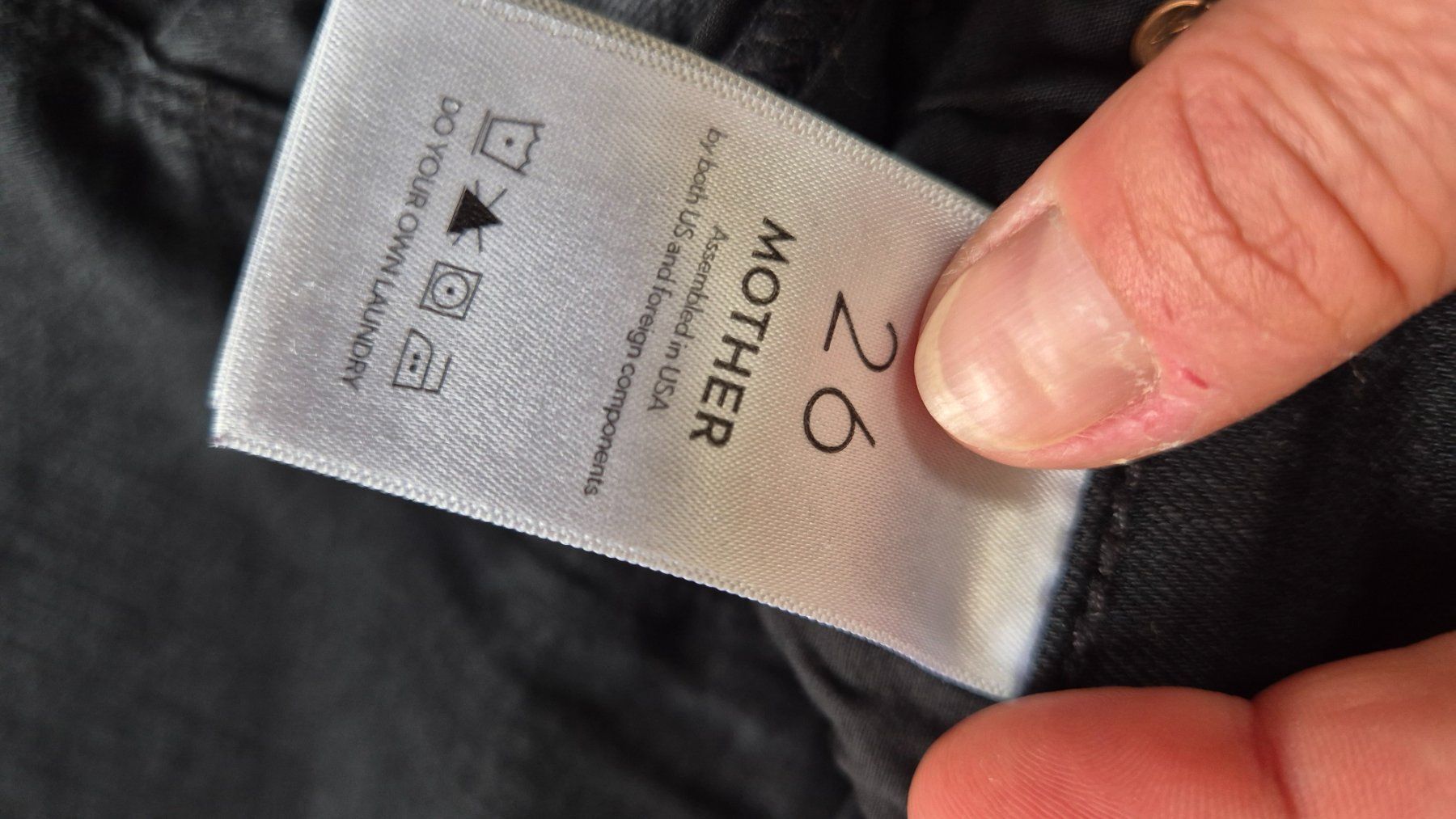 Jeans: Black jeans from Mother size 26 – Usato da Zürich venduto da monadiederich 2