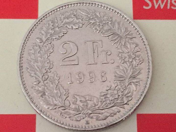 Tutti le monete: 2 Franken 1996 ss-vz – Usato da Elsau venduto da herbybay